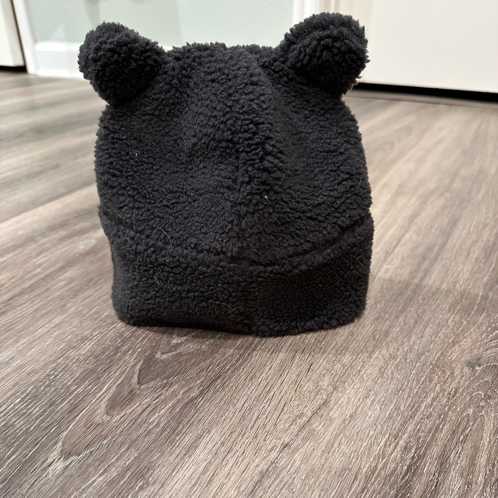 Old Navy Black Fleece Kids Hat with Ears